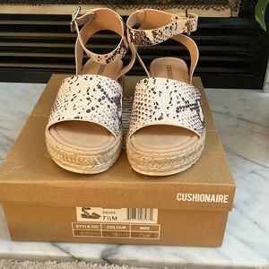 Snake skin espadrille